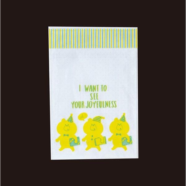 ラッピング用袋 L(40×27cm) アニマル ラッピングタイ付 ［色指定不可