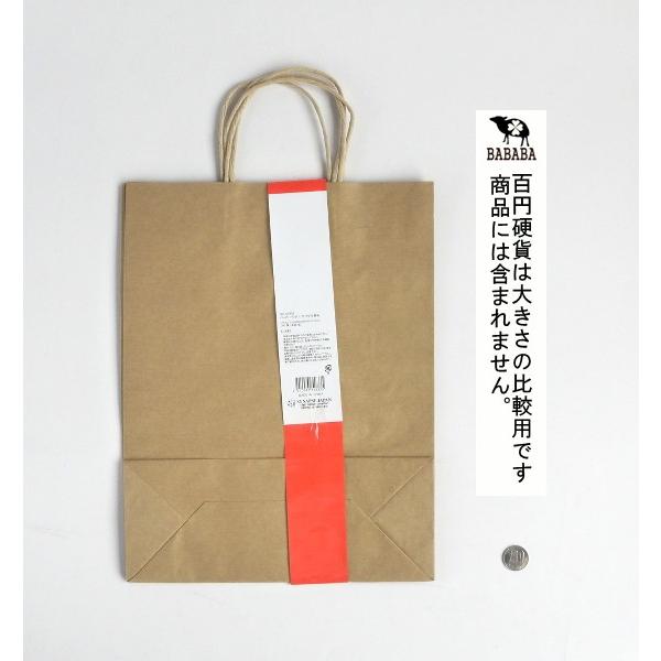 紙袋 縦長L(縦35×横27×マチ11cm) 2枚入 クラフト 無地 (100円