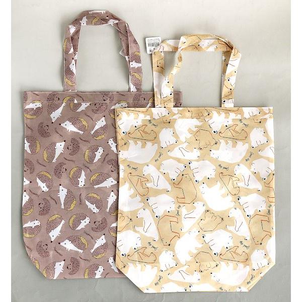 トートバッグ アニマル 40×35×マチ12.5cm ［色柄指定不可］ : 100円