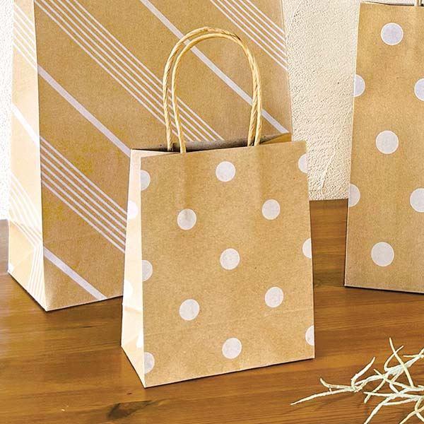 素敵な12インチペーパー１１袋セット ペーパーバッグ クラフトD&S 15×12×マチ7cm 3枚入 ［柄指定不可］ (100