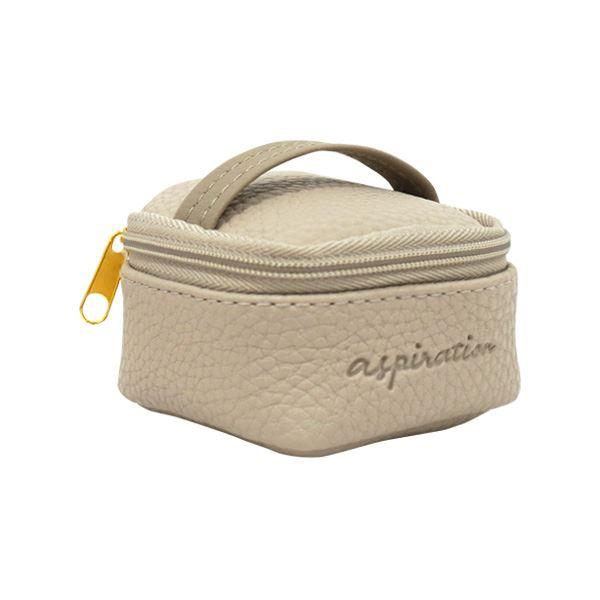 アクセサリーケース ハンドル付 グレイッシュカラー 4×6×マチ6cm ［色