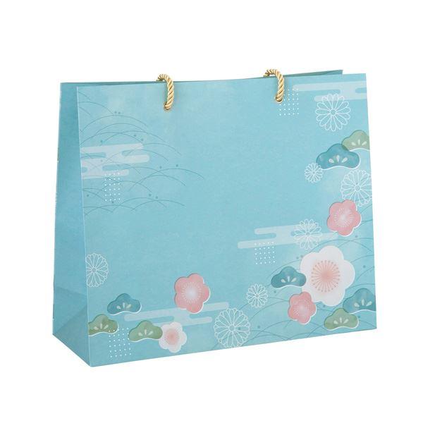 ペーパーバッグ モダン和柄 26×31×マチ11cm ［色指定不可］ (100円