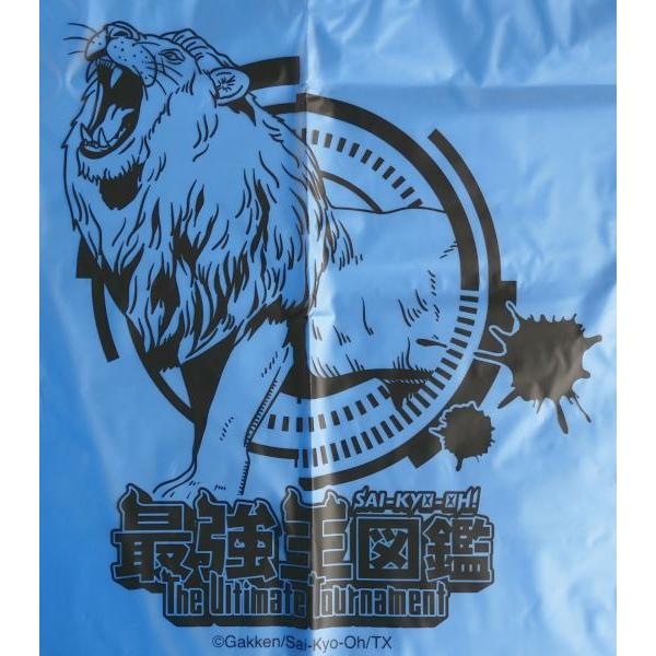 最強王図鑑 ビニール巾着 27×32×マチ10cm ［色柄指定不可］ (100円