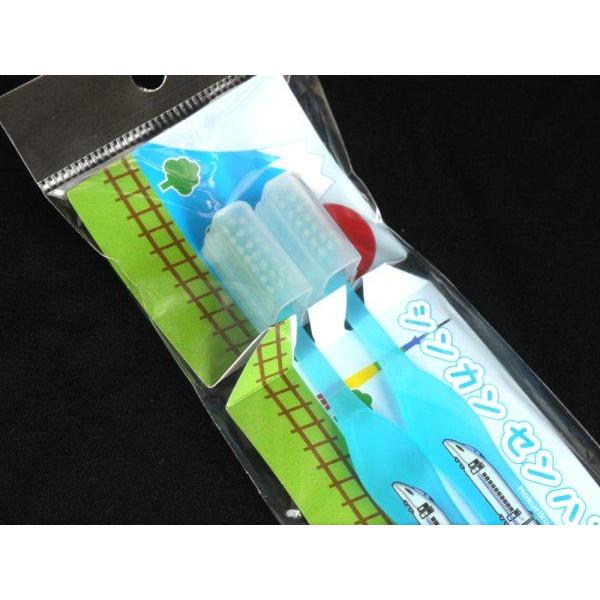 シンカンセンハブラシ ふつう 2本入 ［色柄指定不可］ : 100円雑貨
