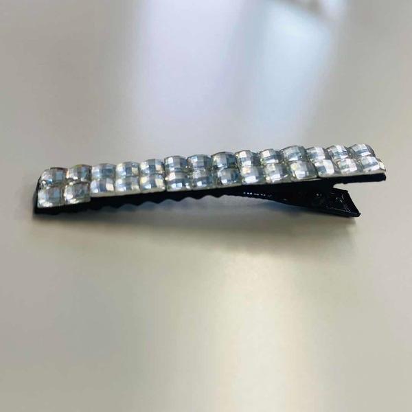 ヘアクリップ ストーン付クリップ 4個入 200 ［種類指定不可］ (100円