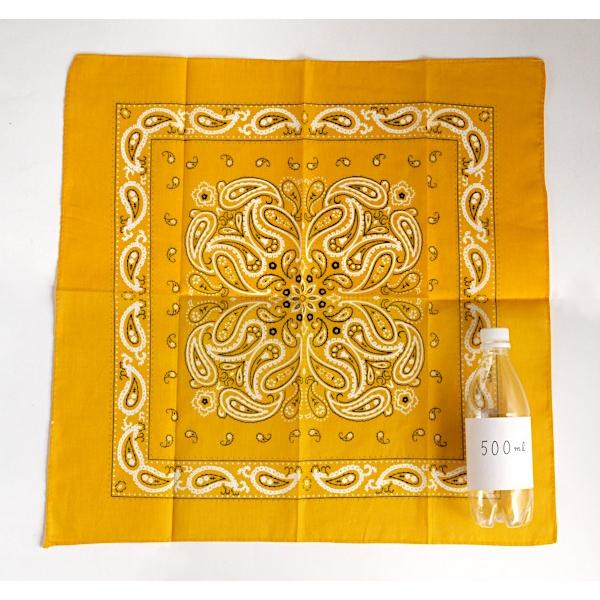 バンダナ ペイズリー柄 黄色 54×54cm :2TGM88037:100円雑貨日用品卸-BABABA - 通販 - Yahoo!ショッピング バンダナ ペイズリー柄 黄色 54×54cm :2TGM88037:100円雑貨日用品卸-BABABA - 通販 - Yahoo!ショッピング