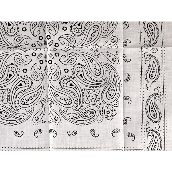 バンダナ ペイズリー柄 白色 54×54cm :2TGM88041:100円雑貨日用品卸-BABABA - 通販 - Yahoo!ショッピング バンダナ ペイズリー柄 白色 54×54cm :2TGM88041:100円雑貨日用品卸-BABABA - 通販 - Yahoo!ショッピング