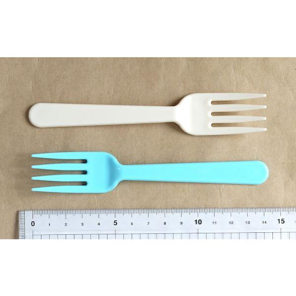 フォーク G&B カラー 14.2cm 8本入 (100円ショップ 100円均一 100均一
