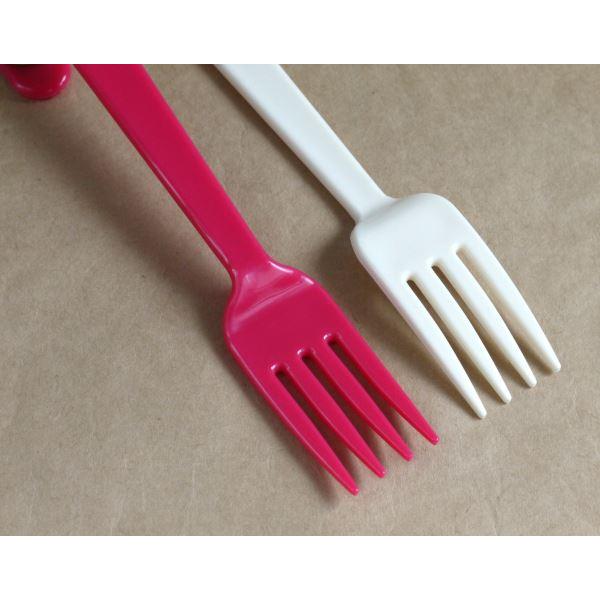 フォーク G&B カラー 14.2cm 8本入 (100円ショップ 100円均一 100均一