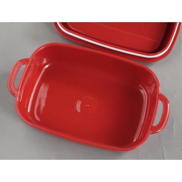 ランチボックス ボヌール スクエア レッド 3Lサイズ(容量500ml) : 100