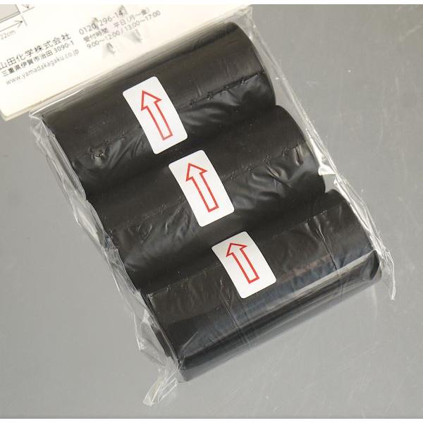 取替用携帯ゴミ袋 ブラック 22×33cm 12枚×3本入 (100円ショップ 100円