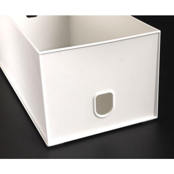 収納ボックス カレオ 浅型レギュラー ホワイト 32×15×高さ12.2cm : 100