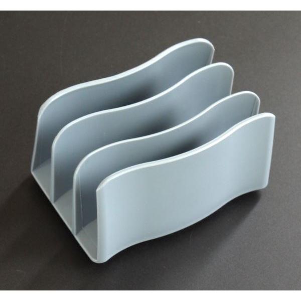 メモスタンド ヌーベ ブルーグレー 7×10×高さ5.5cm (100円ショップ 100