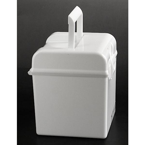 タフボックス CD ホワイト 14.6×14×高さ16.2cm : 100円雑貨&日用品卸