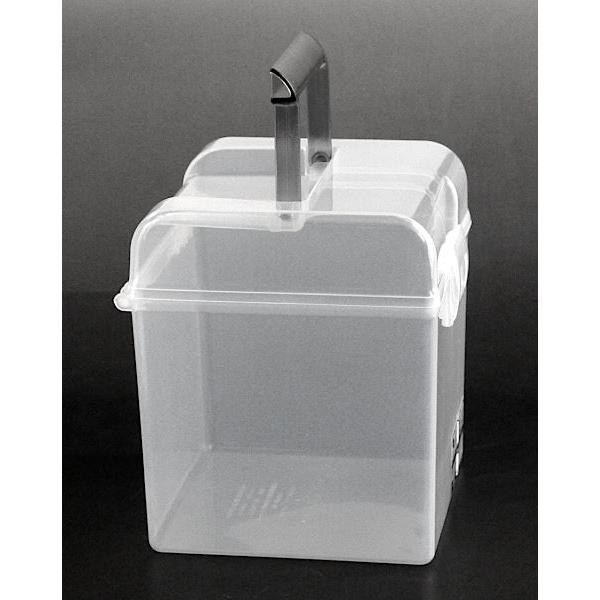 ニュータフボックス CD グレー 14.6×14×高さ16.2cm : 100円雑貨