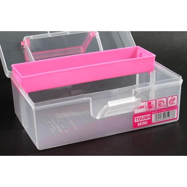 ニュータフボックス ミニ ピンク 17×11×高さ7.7cm : 100円雑貨&日用品