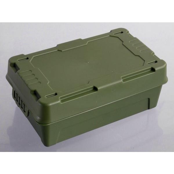 MGX コンテナBOX  カーキ ビッグコンテナ MGX カーキ 22×13×高さ8.6cm (100円ショップ 100円均一