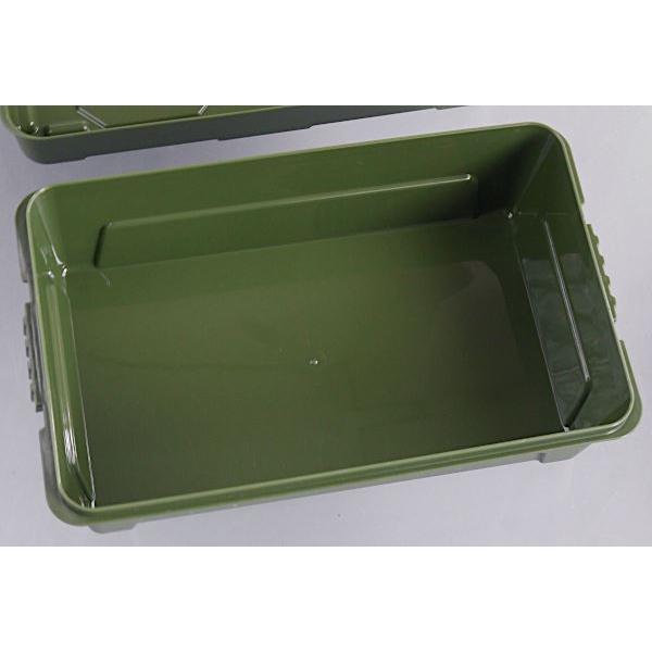 ビッグコンテナ MGX カーキ 22×13×高さ8.6cm (100円ショップ 100円均一