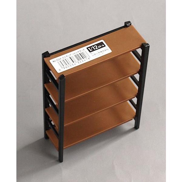 ミニチュア リビングラック 7.5×3.1×高さ10.2cm ［色指定不可］ (100円