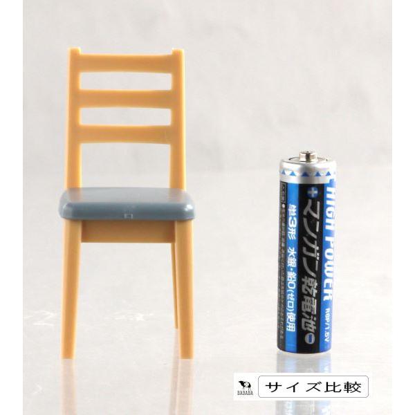 ミニチュア ダイニングチェア 1/12スケール 3.4×4×高さ7.3cm ［色指定