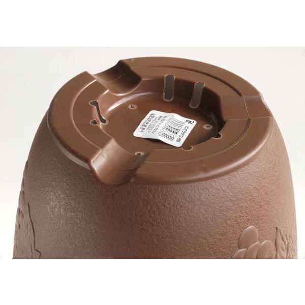 植木鉢 ビオラデコ チョコブラウン 8号(直径24×高さ17cm) : 100円雑貨