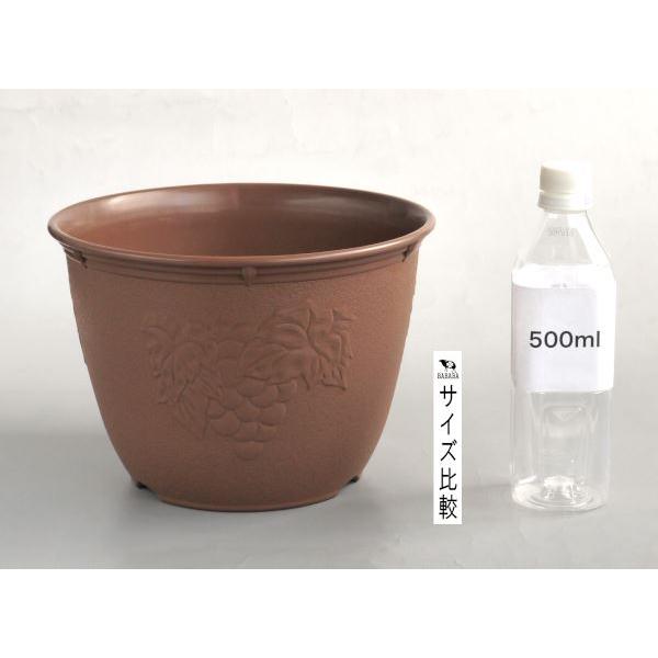 植木鉢 ビオラデコ チョコブラウン 8号(直径24×高さ17cm) : 100円雑貨