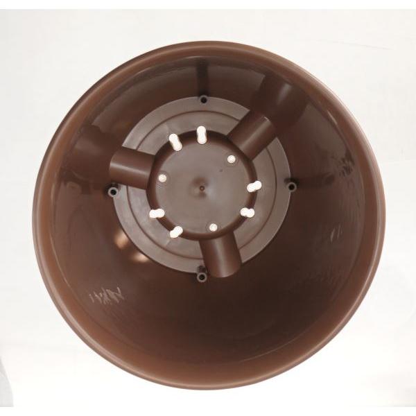 植木鉢 ビオラデコ チョコブラウン 8号(直径24×高さ17cm) (100円ショップ 100円均一 100均一 100均)