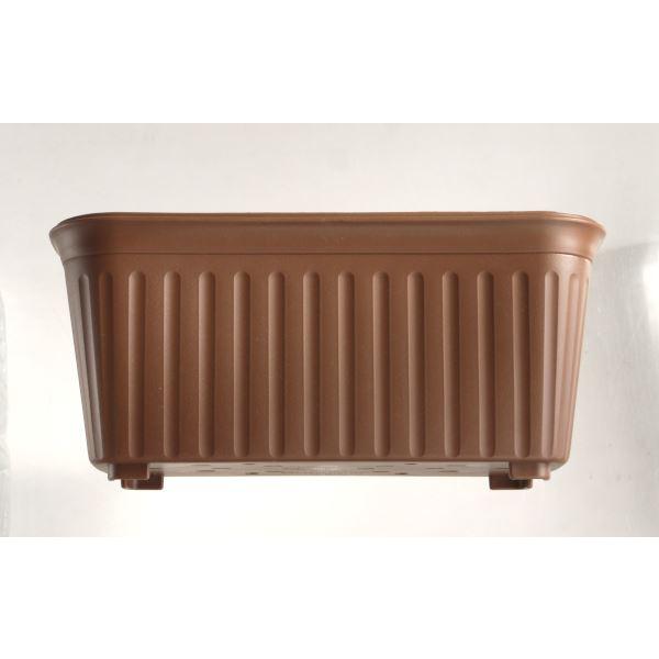 プランター チョコブラウン 28.3×14.7×高さ12.6cm : 100円雑貨&日用品