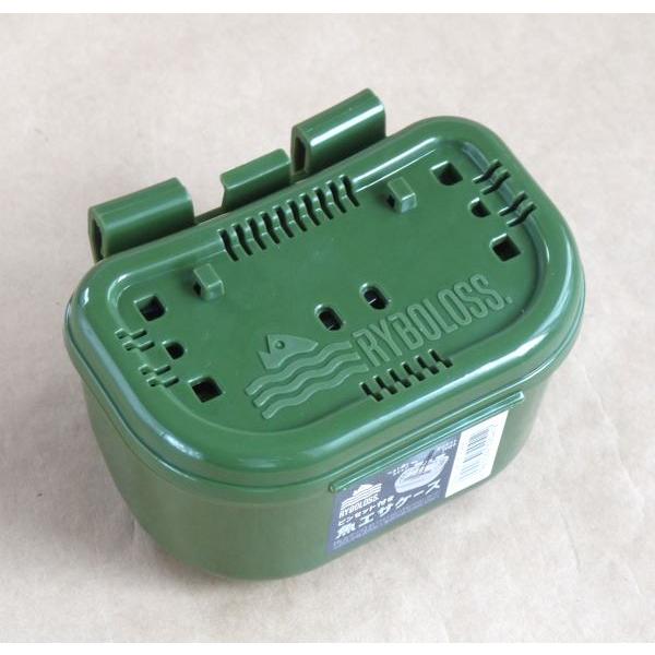 魚エサケース ピンセット付 リボロス 11.4×8.8×高さ6.7cm ［色指定不可