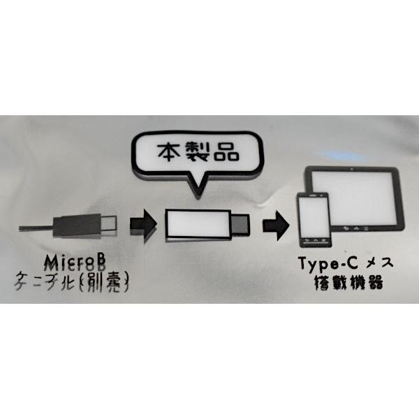 Type-C用microUSB変換アダプタ ［色指定不可］ (100円ショップ 100円均一 100均一 100均)｜kawauchi｜10