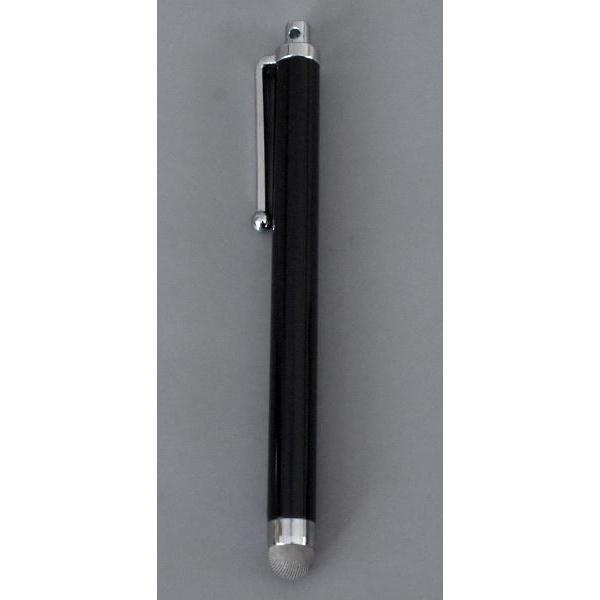 タッチペン 黒と銀 クリップ付き 磁石付きタッチペン クリップ付 11.2cm ［色指定不可］ : 100円雑貨