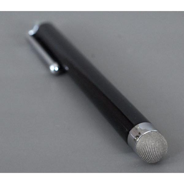 タッチペン 黒と銀 クリップ付き 磁石付きタッチペン クリップ付 11.2cm ［色指定不可］ : 100円雑貨