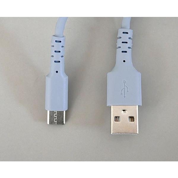 充電ケーブル　タイプC USB-A to USB-C ケーブル1M 未使用品 Type-C充電ケーブル やわらかタイプ くすみカラー ケーブル長1m ［色