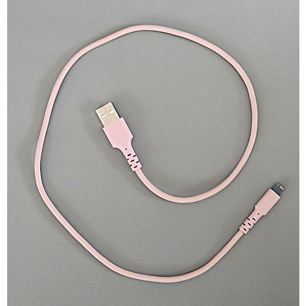 iPhone用充電ケーブル やわらかタイプ くすみカラー ケーブル長50cm