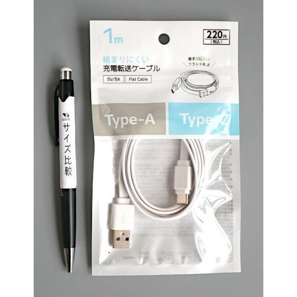 Type-C充電ケーブルフラット 1m : 100円雑貨&日用品卸-BABABA - 通販