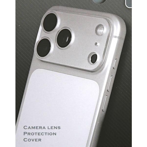 iPhone17ProMax用カメラ保護クリアカバー (100円ショップ 100円均一