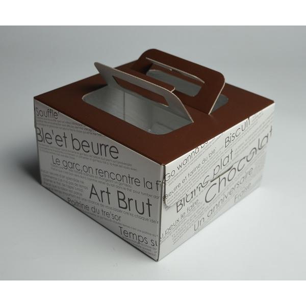 ケーキボックス ５号 １９ １９ 高さ１１ ５ｃｍ ラテブラウン 2yue330 100円雑貨 日用品卸 Bababa 通販 Yahoo ショッピング