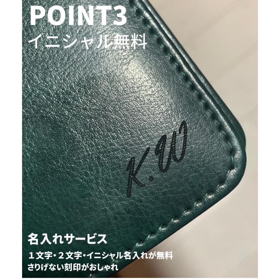 バインダーファイル 名入れ a4 おしゃれ 二つ折り 軽量 PU皮革 レザー