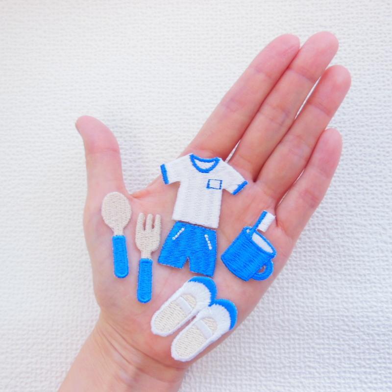 ワッペン4点セット ☆5色から選べます☆入園・入学準備ワッペン4点セット【4点セットのお