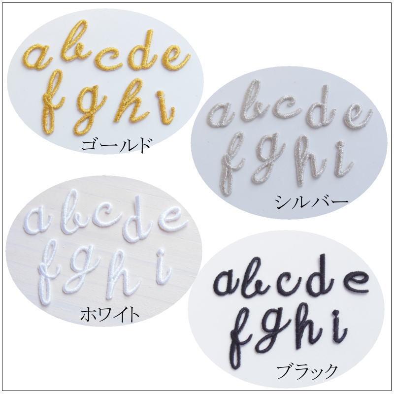 ◇オーダー品◇筆記体ワッペン（英字☆小文字☆）【1文字のお値段です