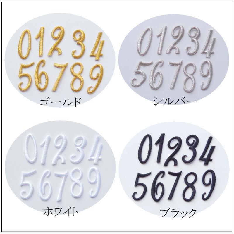 ◇オーダー品◇筆記体ワッペン（数字）【数字1文字のお値段です