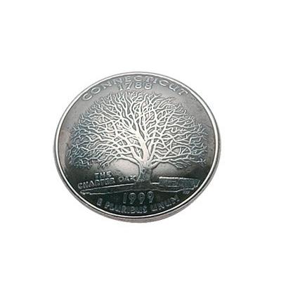 レザークラフト 材料 金具 コンチョ メダル コイン 30 コネチカット州