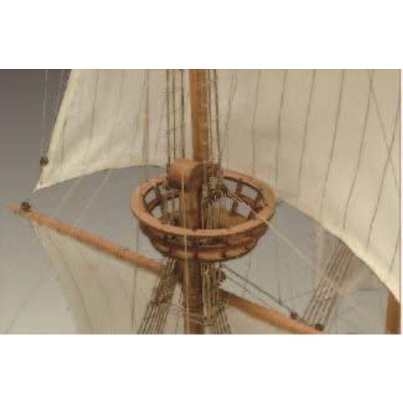 滋賀栗東　川辺堂ウッディジョー　40　ハーフムーン　木製帆船模型　組立キット