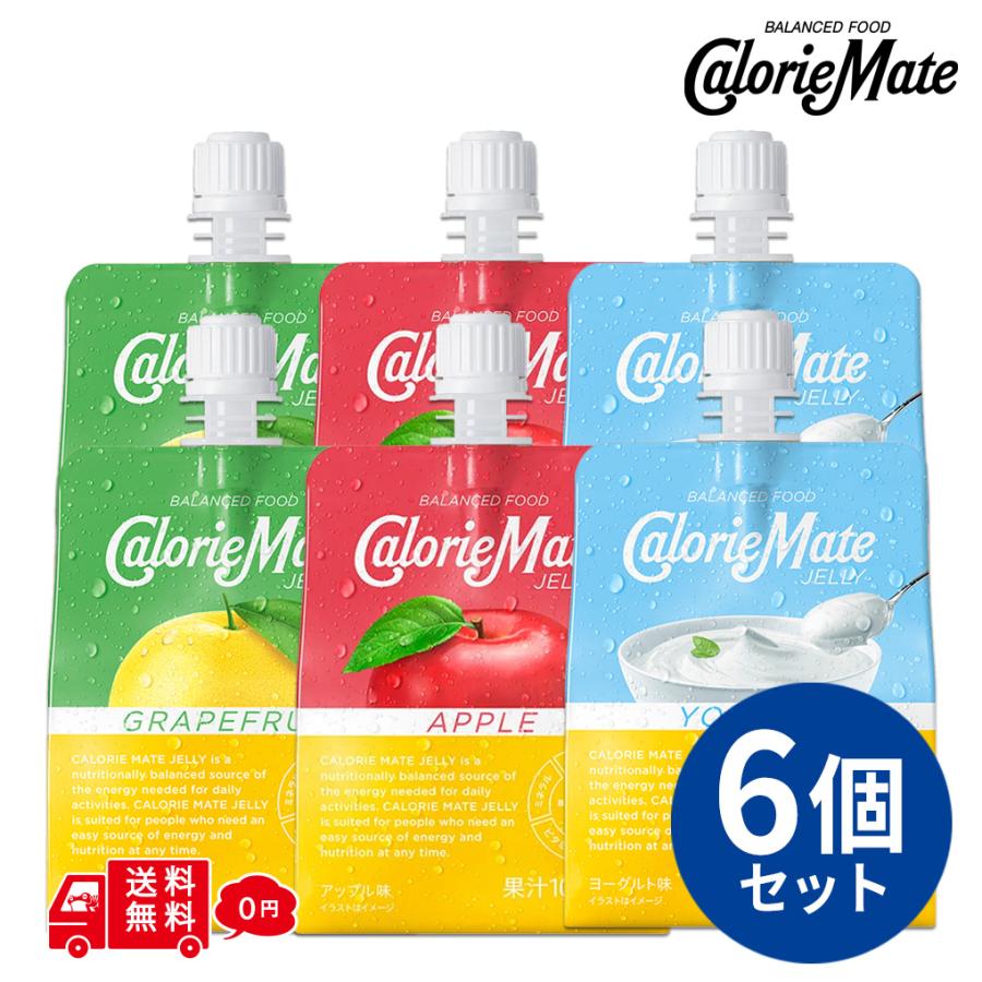 大塚製薬 【まとめ買い】 カロリーメイトゼリー 6個セット(3種×2