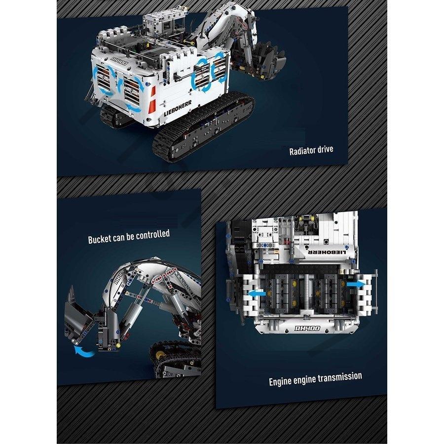 leg0レゴ42100互換品 ラジコン スマホ連動 ショベル 掘削機 リープヘル R9800 ドライブセット付き 働く車 ミニカー モデル 車おもちゃ 誕生日 新年 プレゼント プレゼント 車おもちゃ 誕生日 新年