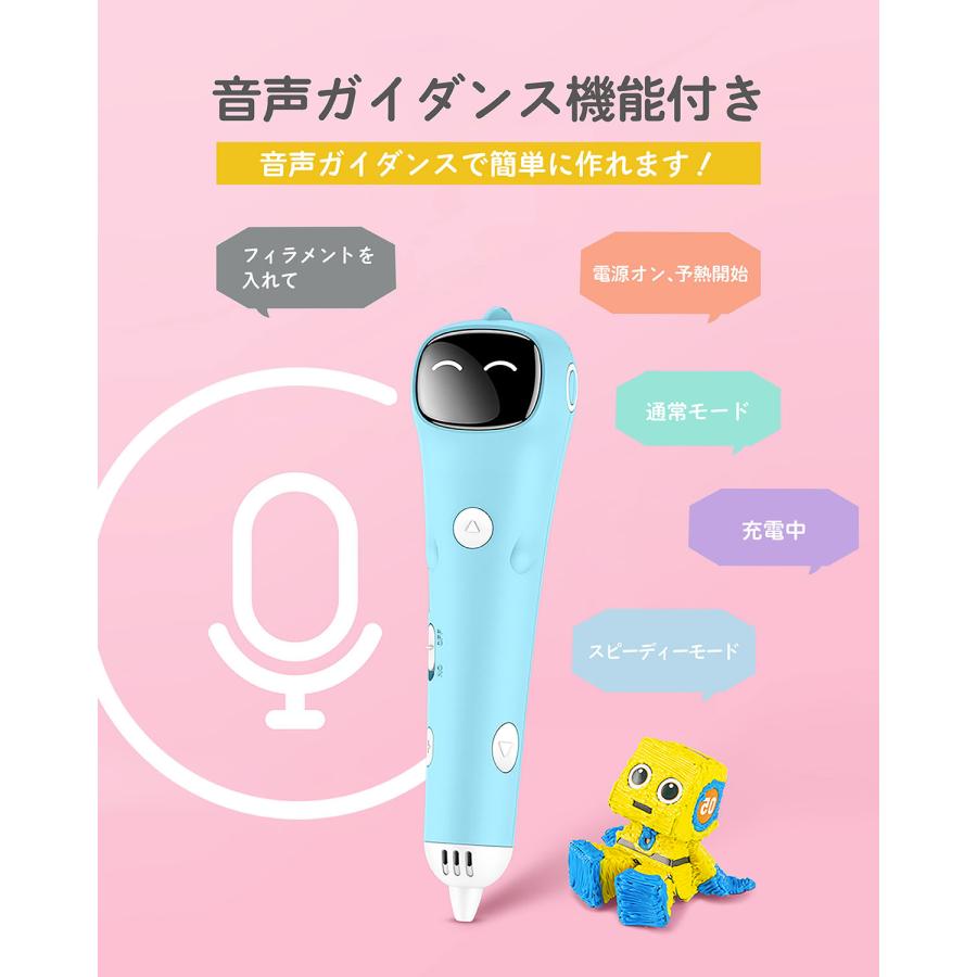 【おしゃべり3Dペン】アートペン フィラメントセット 立体 DIY キッズ 女の子 男の子 誕生日 プレゼント ギフト 子供 おもちゃ 知育 玩具 |  | 02