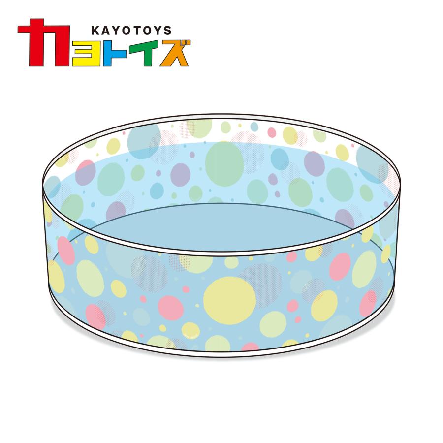 ビニール プール 空気入れ不要 122×25cm パッと広げてホームプール(水玉）大型 ガーデンプール 折り畳み 子ども 子供用 ベビー  ベランダ 犬 ペット用 水遊び | 