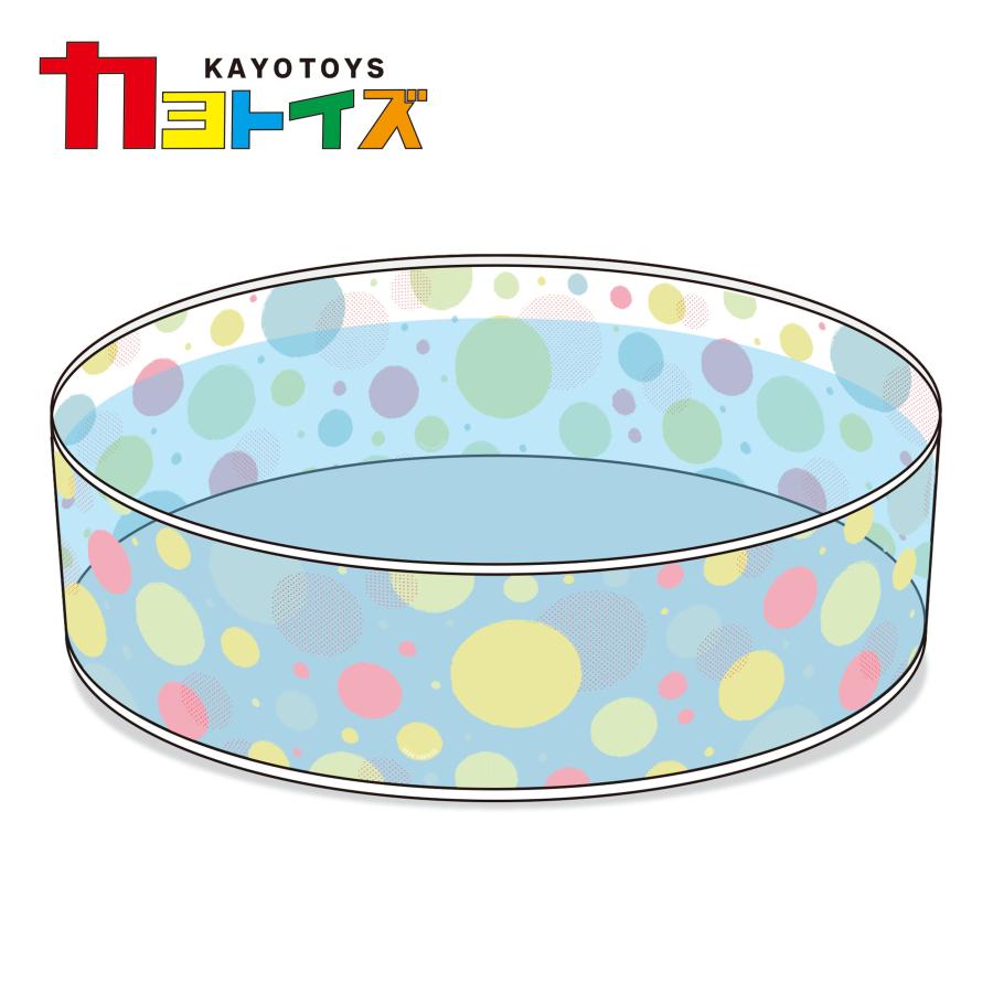 ビニール プール 空気入れ不要 152×25cm パッと広げてホームプール(水玉）大型 ガーデンプール 折り畳み 子ども 子供用 ベビー  ベランダ 犬 ペット用 水遊び | 