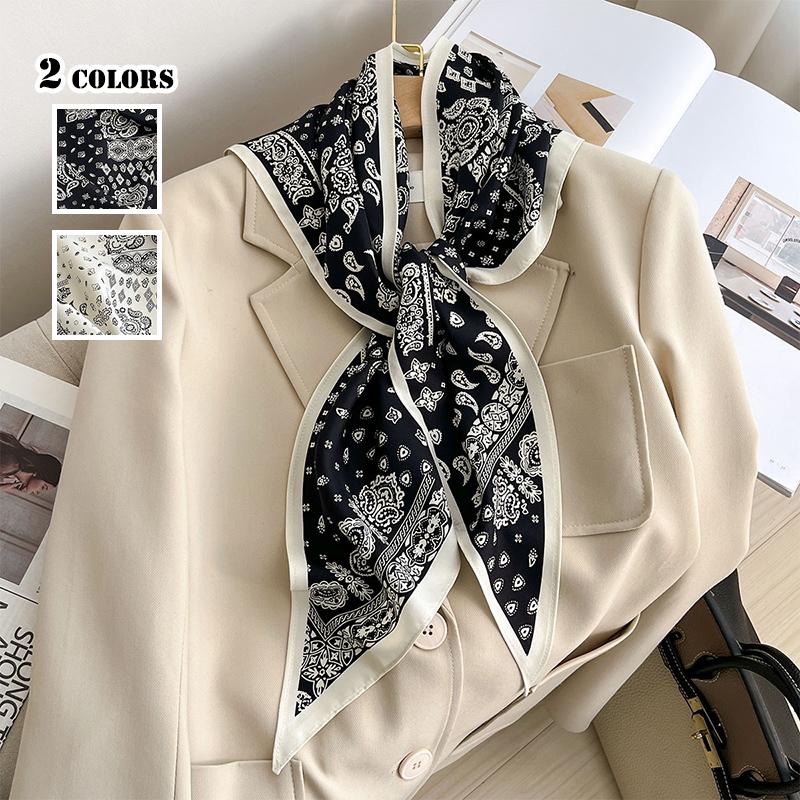 スカーフ 三角 ストール レディース ペイズリー柄 三角スカーフ 肩掛け