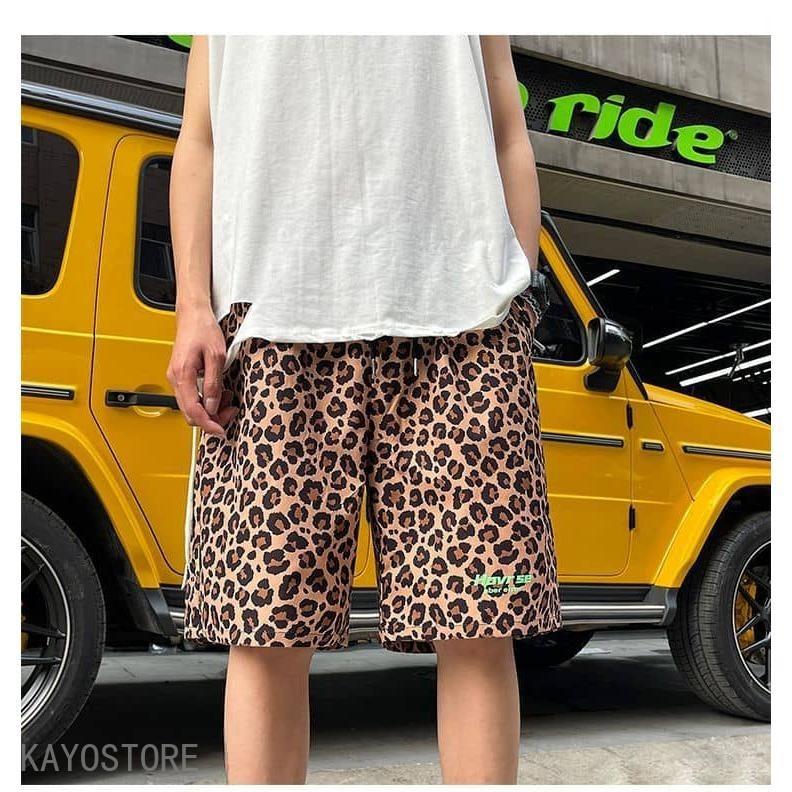 レオパード柄 ハーフパンツ メンズ レディース ショートパンツ 短パン